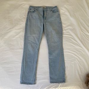 Abercrombie Straight Leg Curve Love Denim Jeans